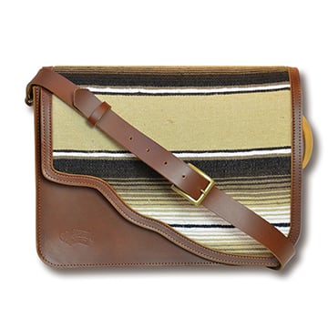 BROWN SERAPE LEATHER BAG